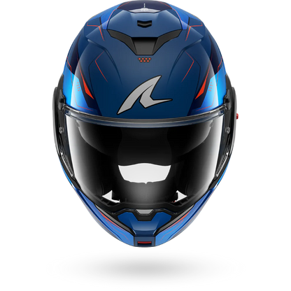 Casco SHARK Ribaltabile OXO MEKARIUM Blue Chrom Orange