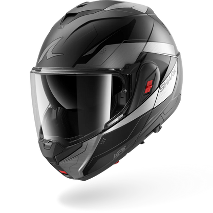 Casco SHARK Ribaltabile OXO MEKARIUM Mat Anthracite Chrom Black