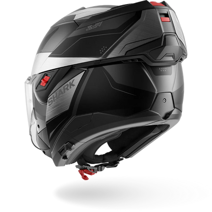 Casco SHARK Ribaltabile OXO MEKARIUM Mat Anthracite Chrom Black