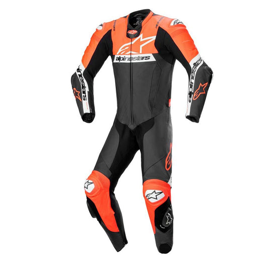 Tuta Intera ALPINESTARS MISSILE V2 WARD Nero Rosso Fluo Bianco