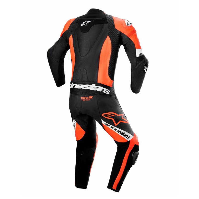Tuta Intera ALPINESTARS MISSILE V2 WARD Nero Rosso Fluo Bianco
