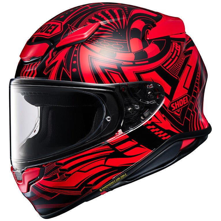 Casco Moto Integrale Shoei NXR2 Beaut TC1 Rosso Nero