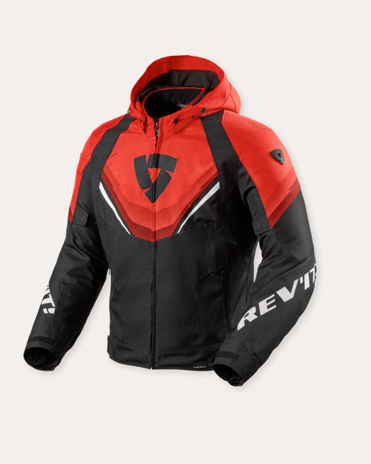 Giacca REV'IT!  Quantum 3 H2O Black - RED