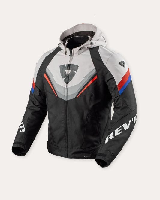 Giacca REV'IT!  Quantum 3 H2O Black- light Grey