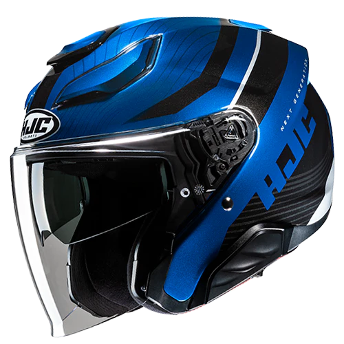 Casco JET HJC F31 NABY MC2 BLU
