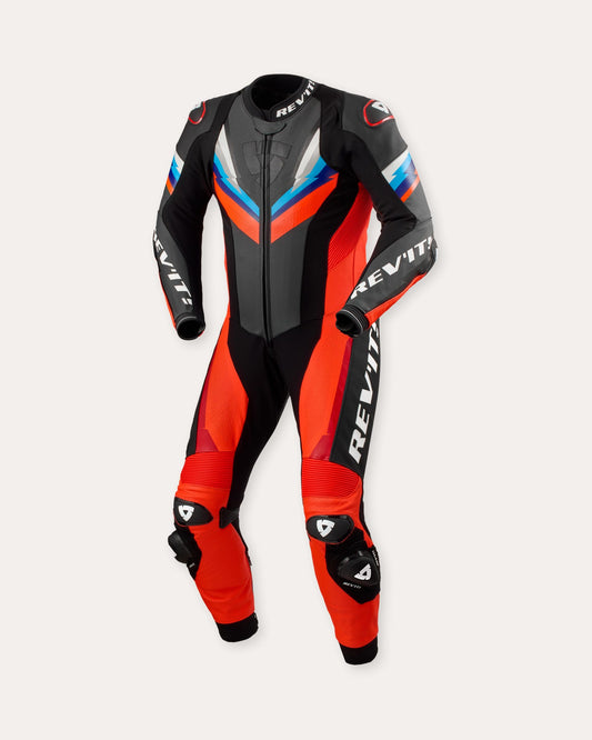 Tuta Intera Rev'it! Quantum 3 Neon Red-Black