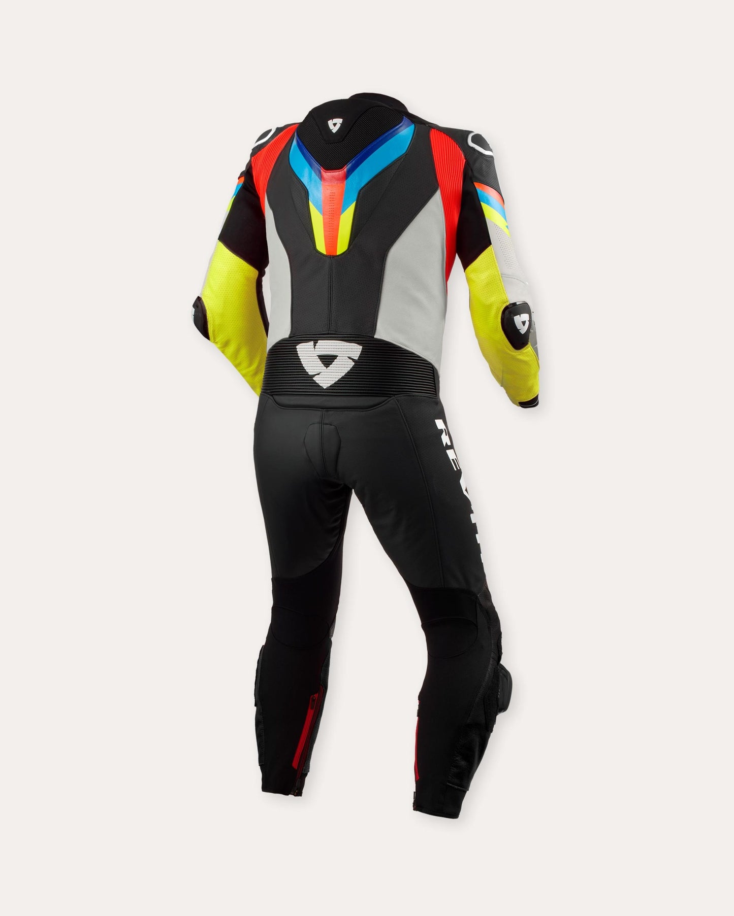 Tuta Intera Rev'it! Quantum 3 Light Grey-Neon Yellow
