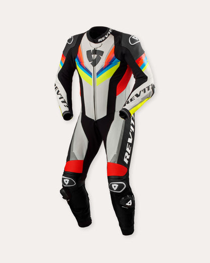 Tuta Intera Rev'it! Quantum 3 Light Grey-Neon Yellow